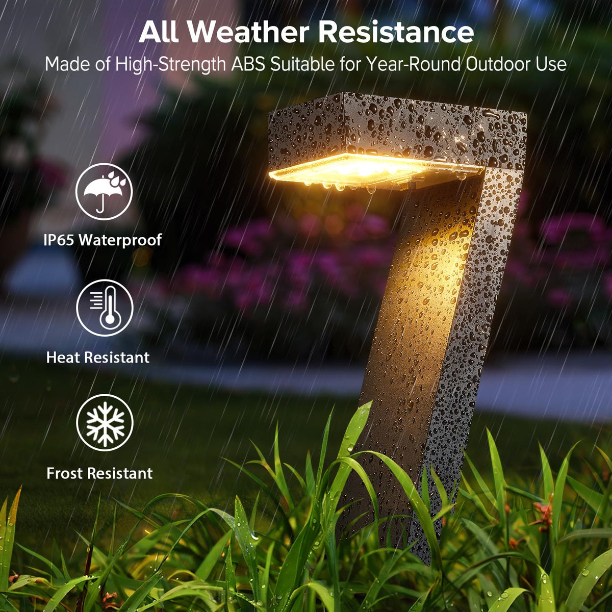 WdtPro IP65 waterproof design withstands rain and snow