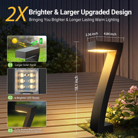 WdtPro warm white glow lights walkways for inviting nighttime ambiance