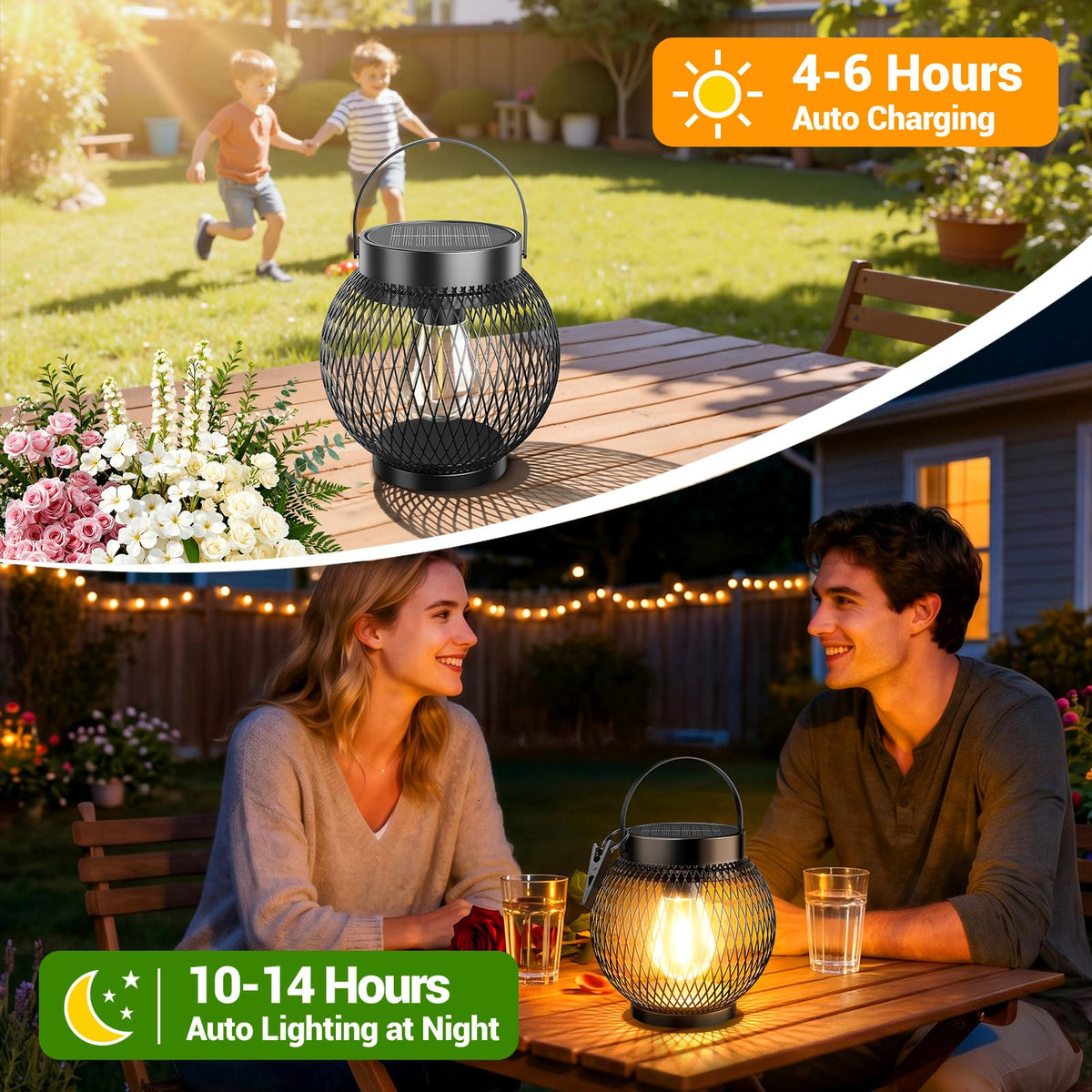 WdtPro upgraded solar panel charges quickly for longer illumination.