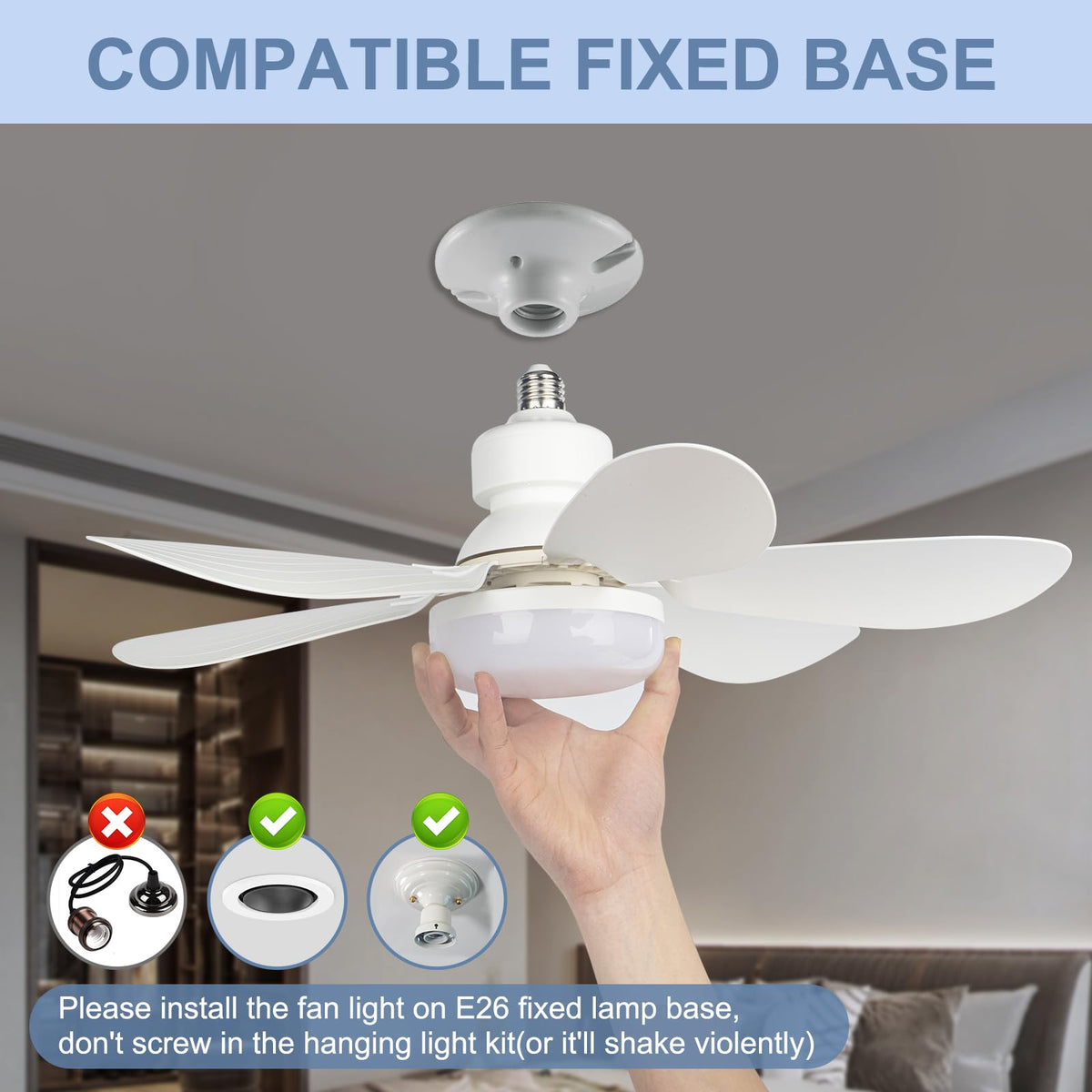 We Charger socket extender included to fit recessed fixtures.