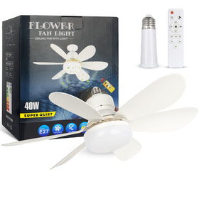 We Charger socket fan light installation view showing easy, tool-free setup.