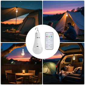 Weaboopre E26 lightbulb portable hook enables on-the-go lighting.