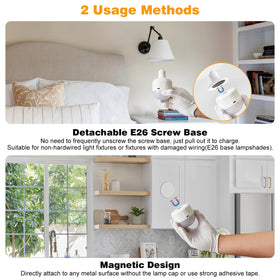 Weaboopre three-white-temperatures LED bulb for tasks and cozy ambience.