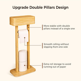 Wealone bamboo material adds natural, stylish appeal to any bathroom