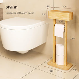 Wealone free-standing bathroom organizer combines practicality with elegant design