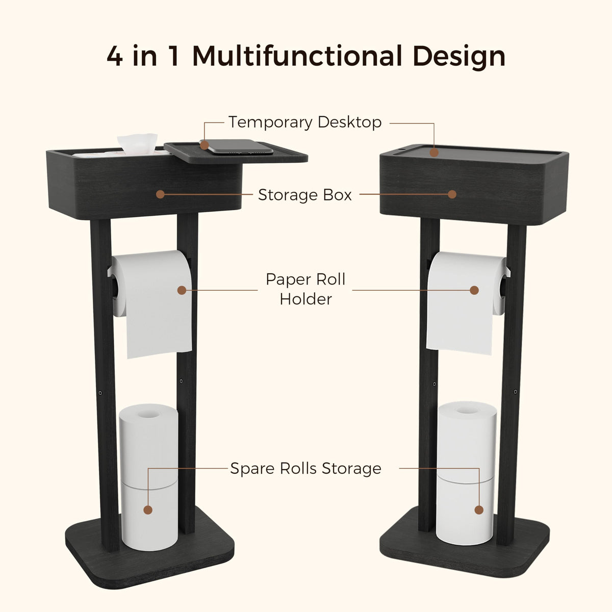 Wealone top storage box with 360-degree rotate lid for easy access to wipes and essentials.