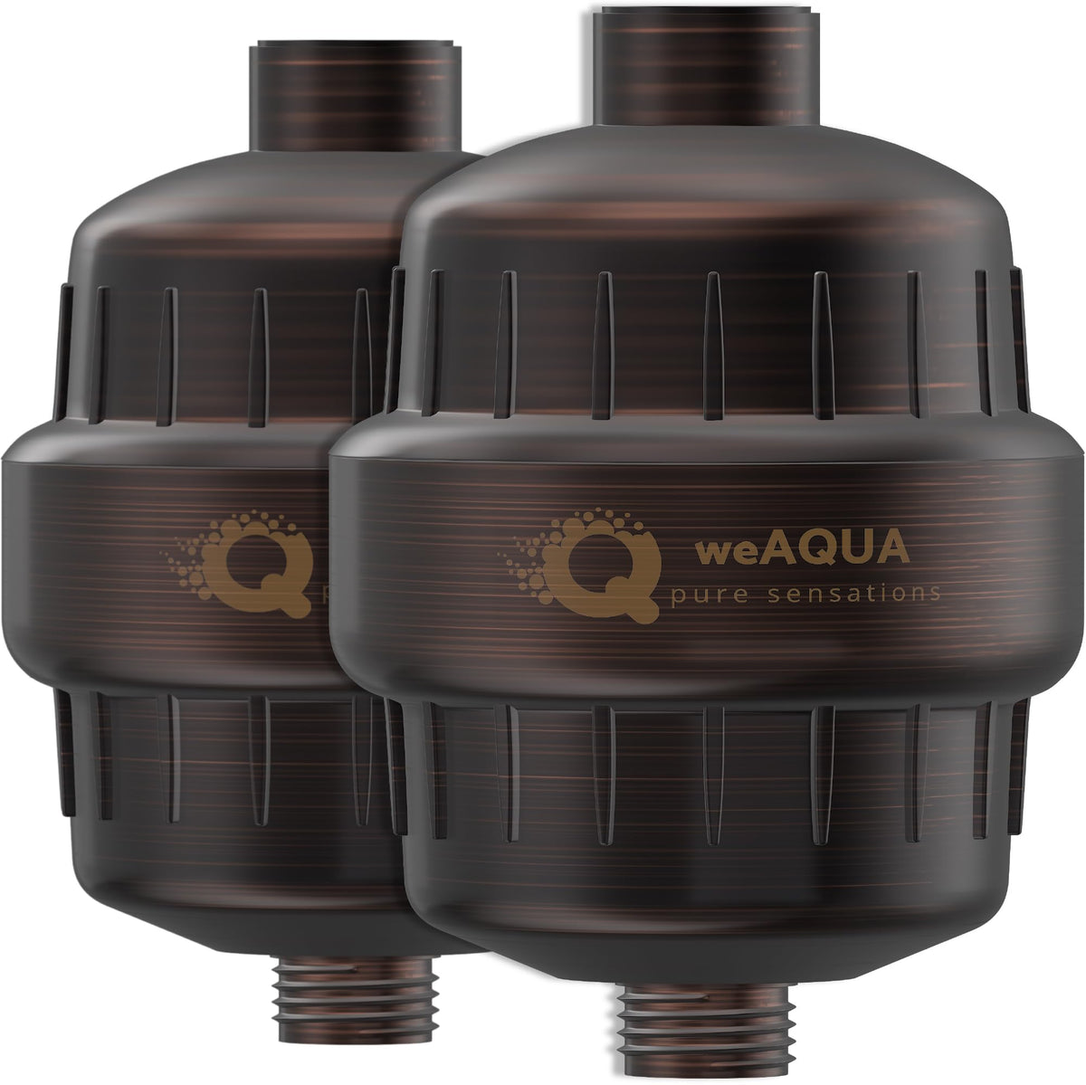 Weaqua heavy duty shower filter 2-pack for cleaner water and easy installation.