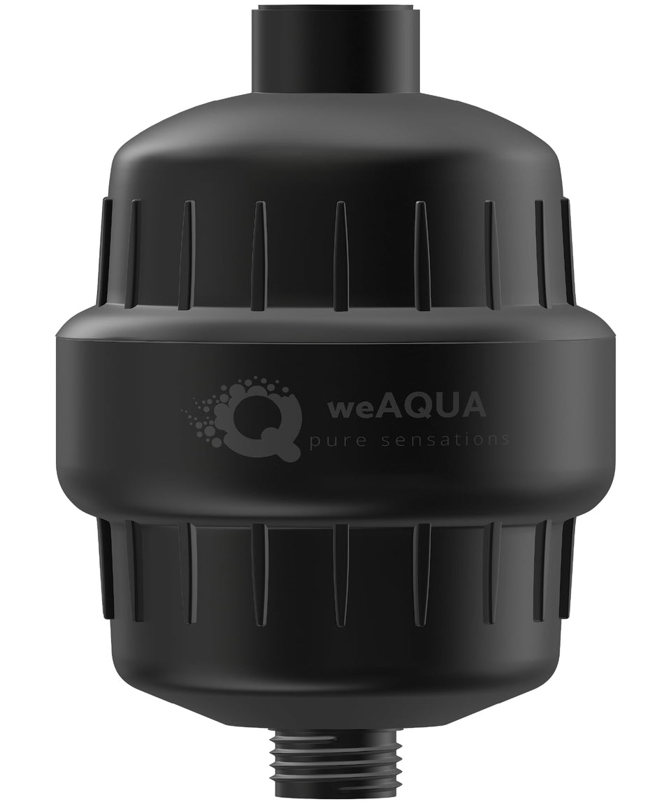 weaqua heavy-duty shower filter package highlights premium filtration for hard water