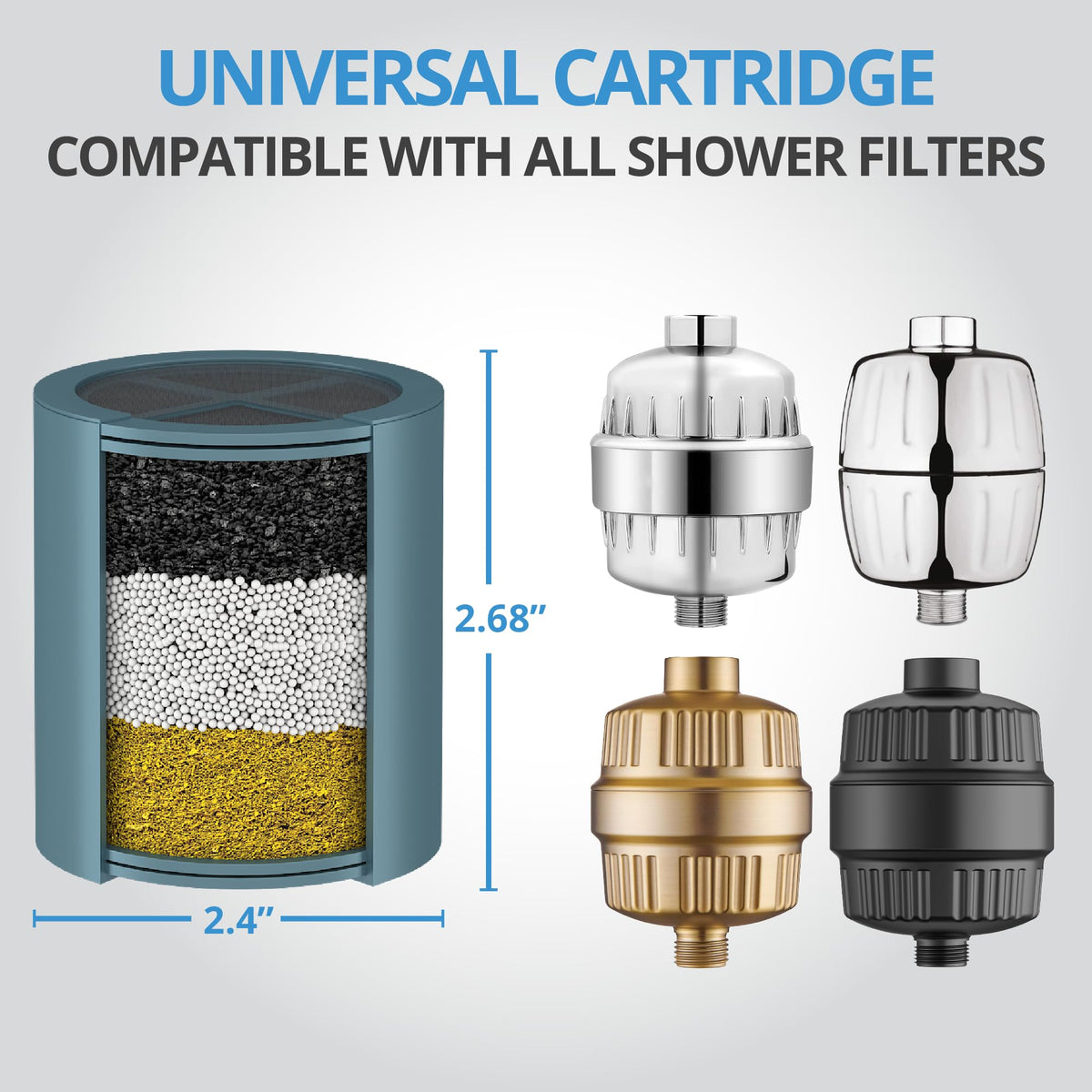 WEAQUA no BS filter media close up highlights real filtration media for cleaner water