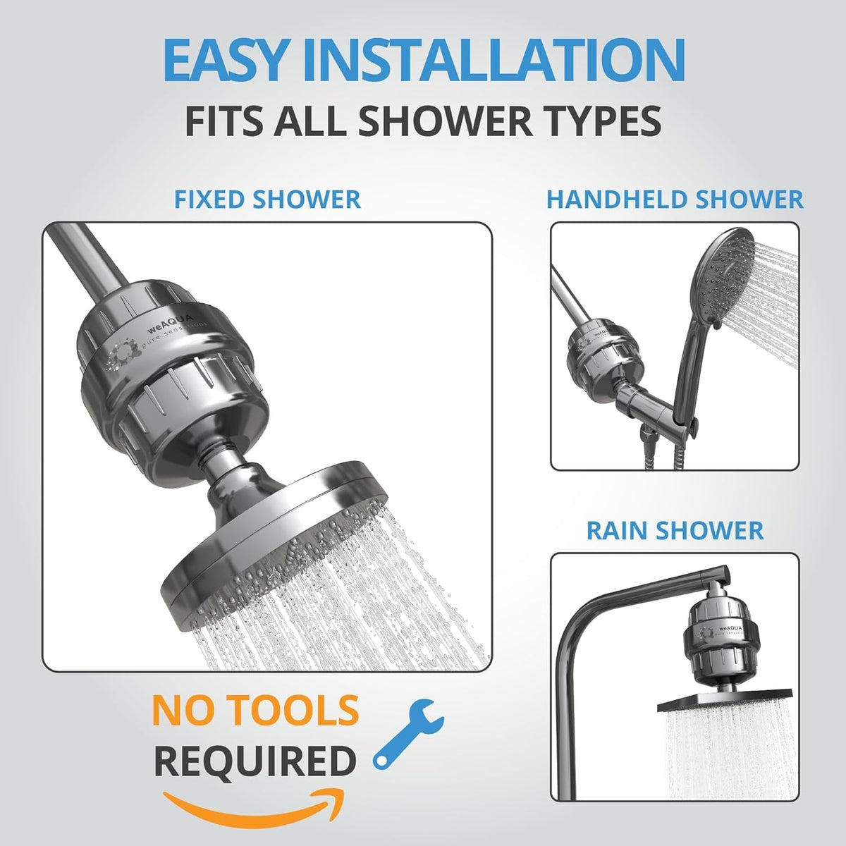 weaqua 2-pack packaging with spare parts for maintenance