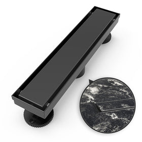 WEBANG 12inch shower drain grate showing durable SUS304 steel for reliable water flow