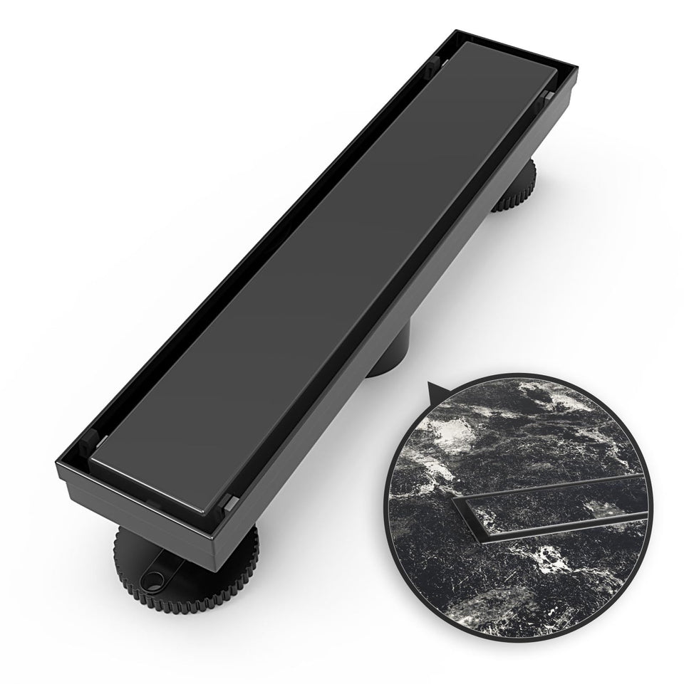 WEBANG 12inch shower drain grate showing durable SUS304 steel for reliable water flow