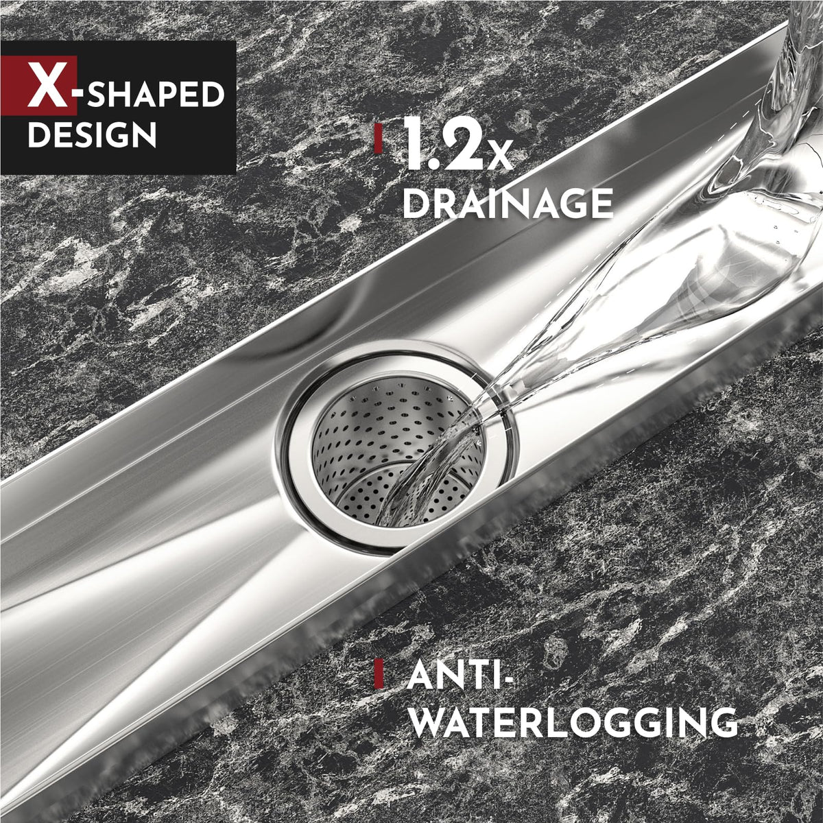WEBANG removable strainer basket enables easy debris removal