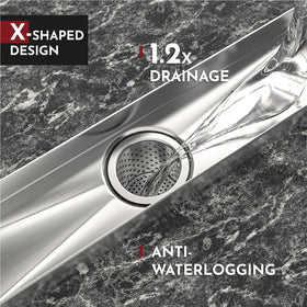 WEBANG removable strainer basket enables easy debris removal