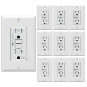 WEBANG Self-Test GFCI outlet with LED indicator for quick safety checks.