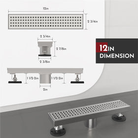 WEBANG square hole pattern grate promotes smooth water flow and debris blocking