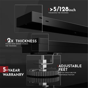 WEBANG SUS304 stainless steel matte black finish for a sleek bathroom look