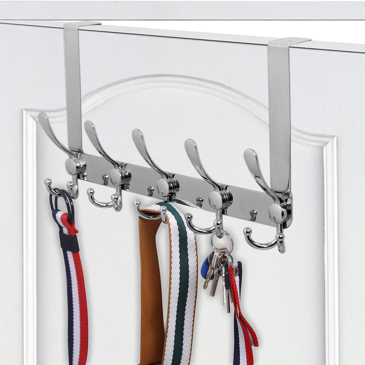 WEBI anti-scratch padding protects doors while using the over-the-door hook.