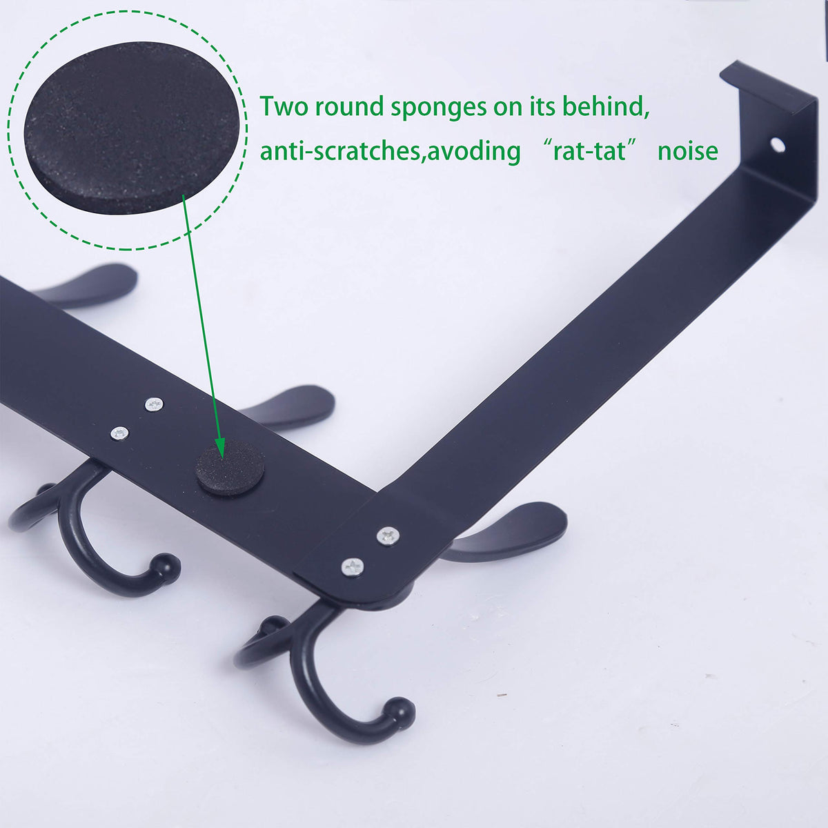 WEBI five-hook coat rack for bathrooms and bedrooms.