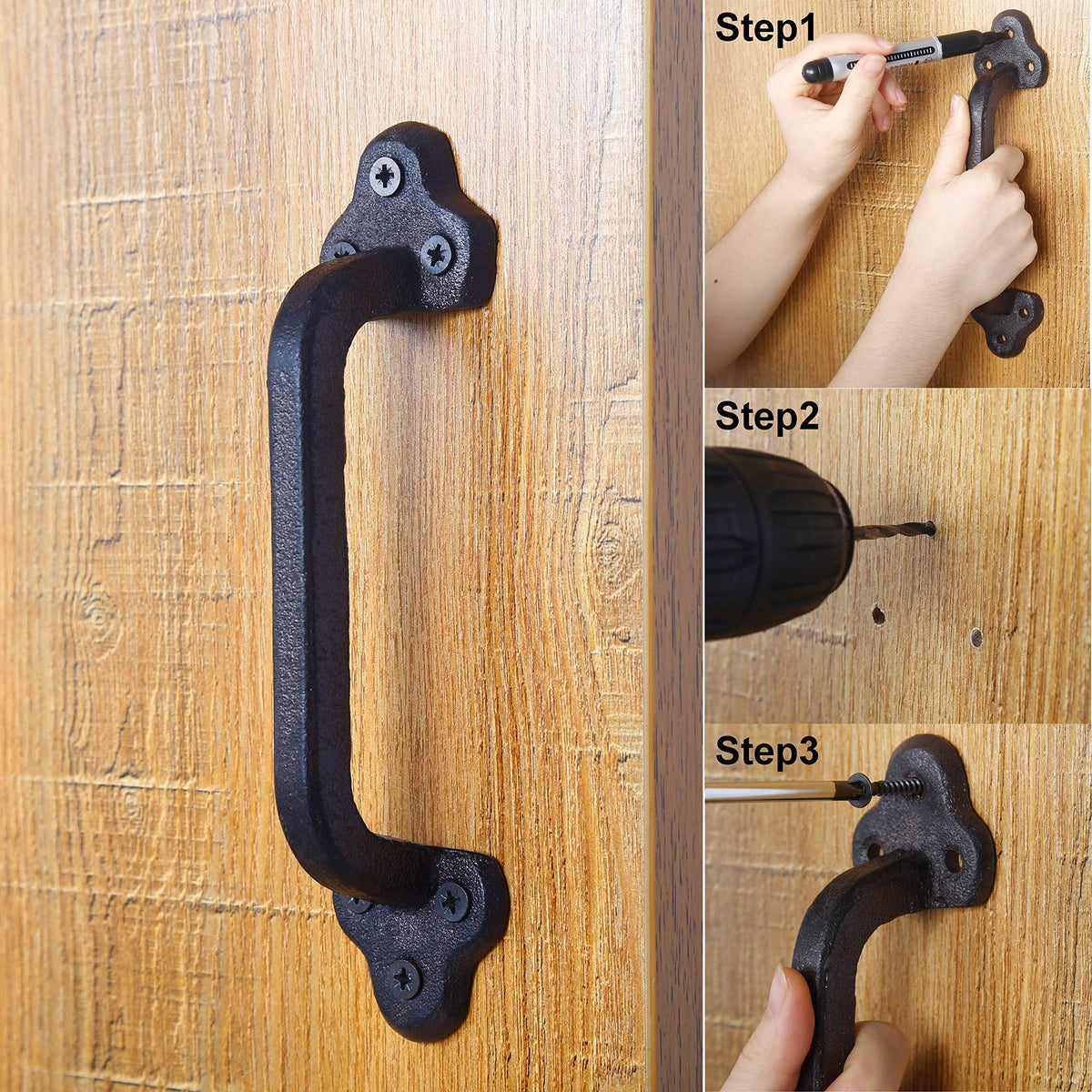 WEBI heavy-duty hardware for outdoor and indoor door applications