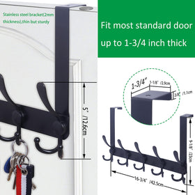 WEBI thin sturdy bracket design fits most doors easily.