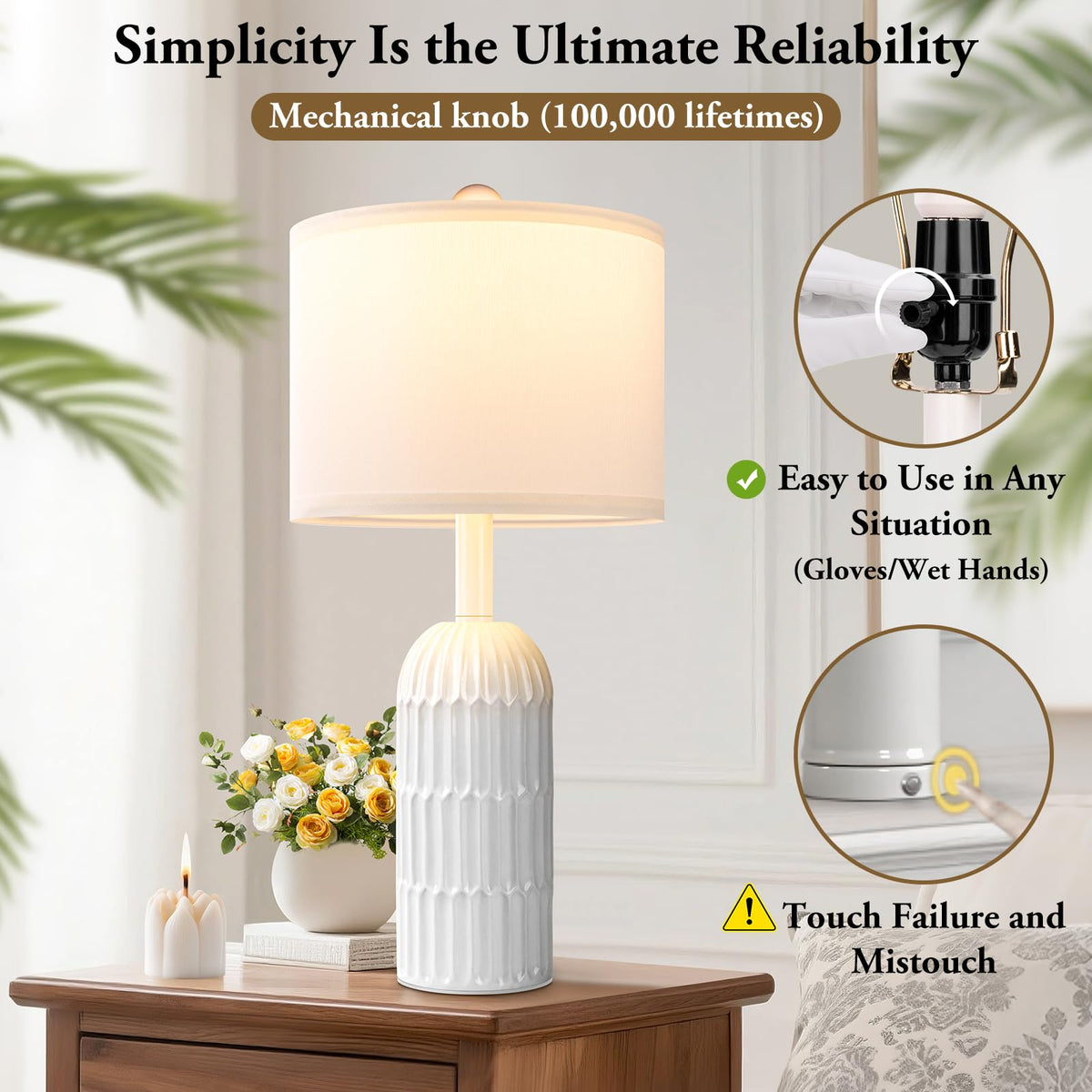 Weddeg 22.5-inch height suits bedside or console setups.