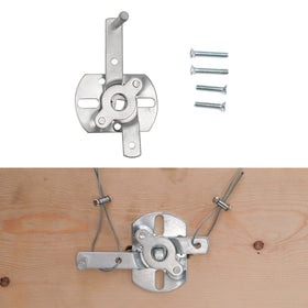 Wedelweib garage door hardware kit shows included screws and bolts.