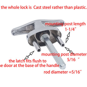 Wedelweib garage door lock bolts and mounting hardware ready for sturdy installation