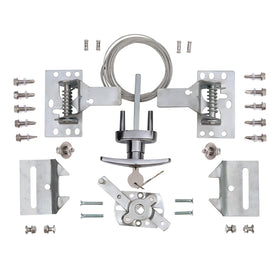 Wedelweib garage door lock kit front view shows sturdy steel latch for security.