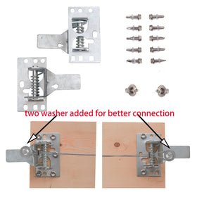 Wedelweib lock kit fits doors up to 18 ft wide with simple use.