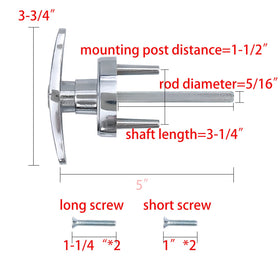 Wedelweib t-handle lock installation image highlighting easy, screwdriver-only mounting