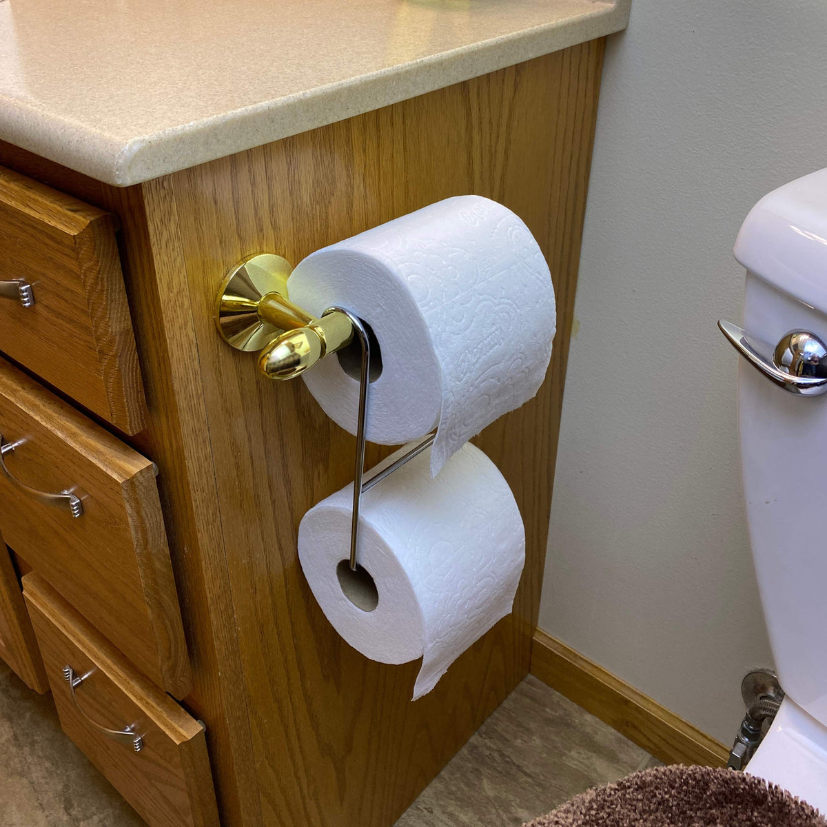 WEEBAK TP Pal chrome holds standard rolls securely within reach