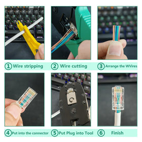 WEETOTUNG cable tester with LED indicators for quick wiring verification during installs.