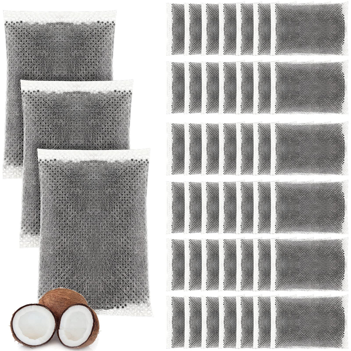 Weewooday activated-charcoal-filter 50-pack for clean-tasting distilled water.