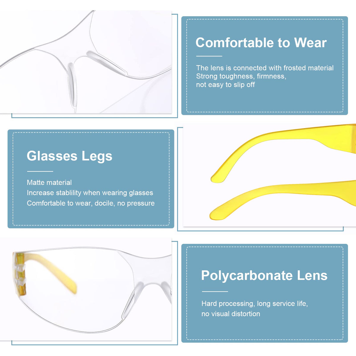 Weewooday kids safety glasses with green lenses stay secure during hands-on activities