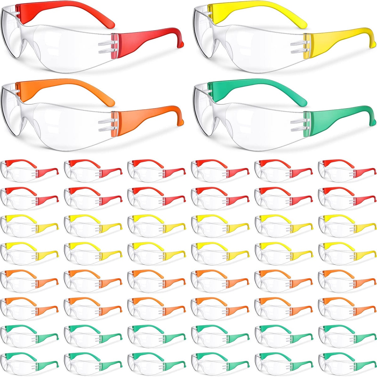 Weewooday kids safety glasses with orange lenses protect eyes during active play
