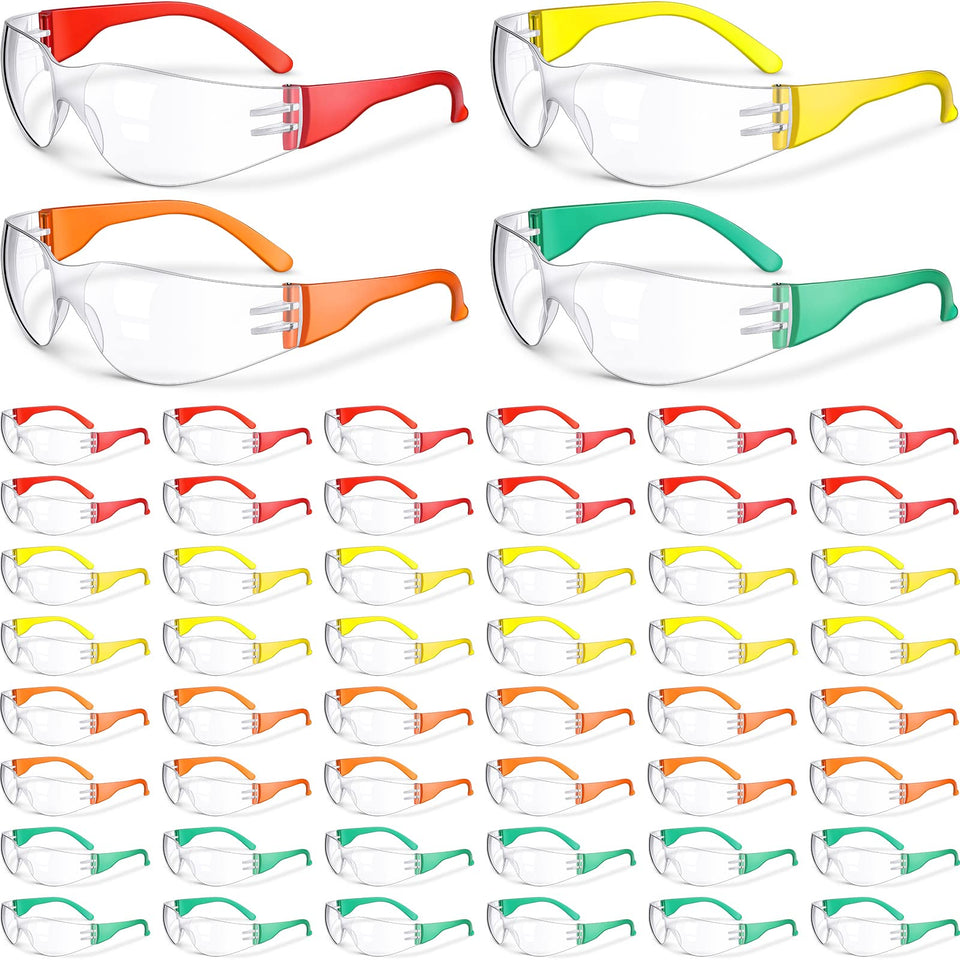 Weewooday kids safety glasses with orange lenses protect eyes during active play