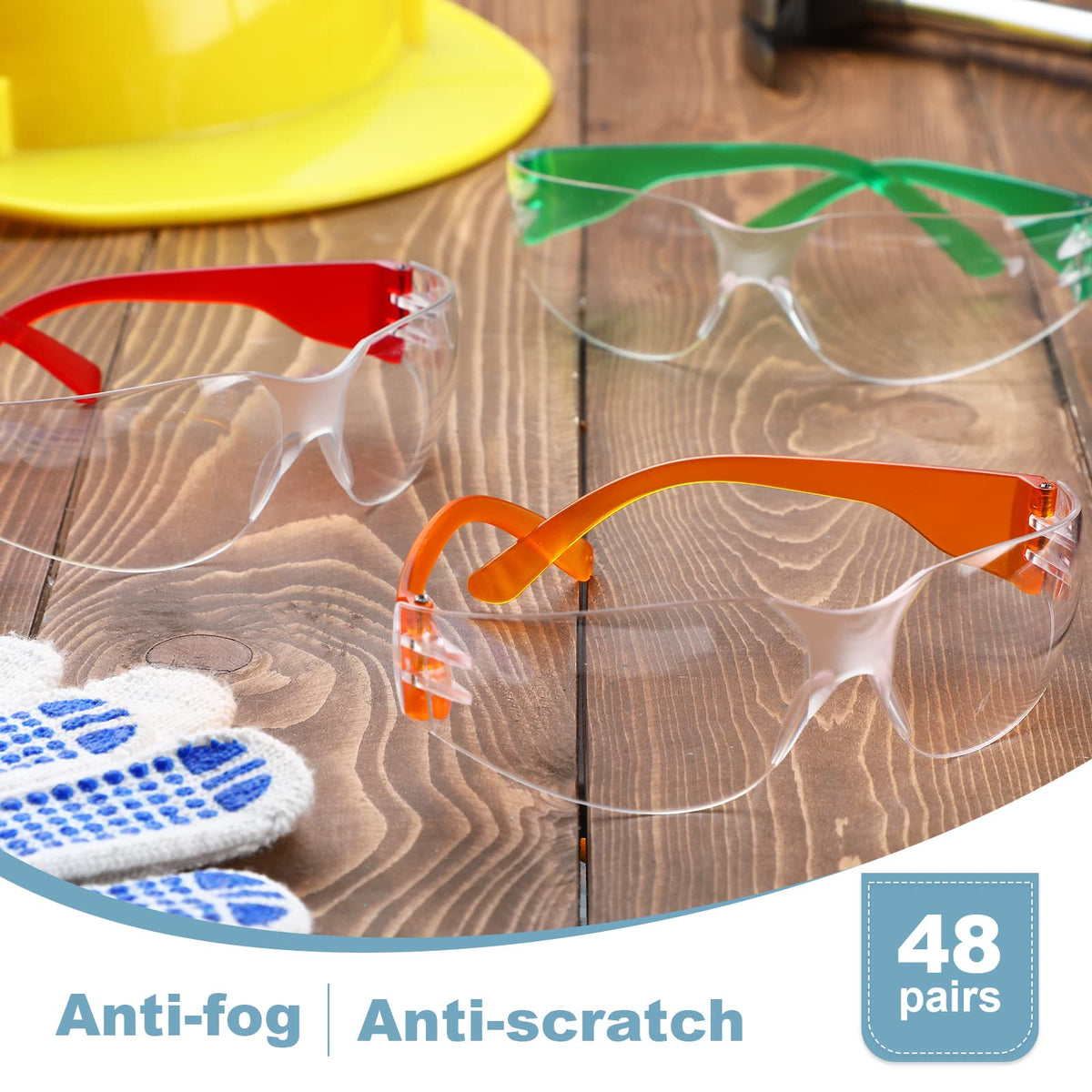 Weewooday kids safety glasses with red lenses provide comfort and protection