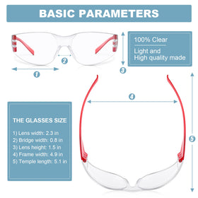 Weewooday kids safety glasses with yellow lenses offer durable eye protection