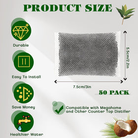 Weewooday Megahome-compatible charcoal filter close-up showing compatibility.