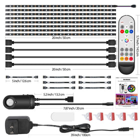 Wefomey installation-ready cabinet lighting setup for quick mounting.