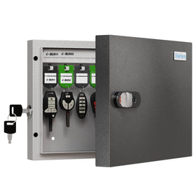 WeHere 16-key lock box front view shows a secure door for easy access.