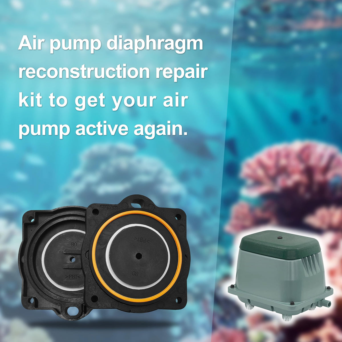 Step-by-step WEHOPE installation concept for Hiblow HP-60/HP-80 diaphragms