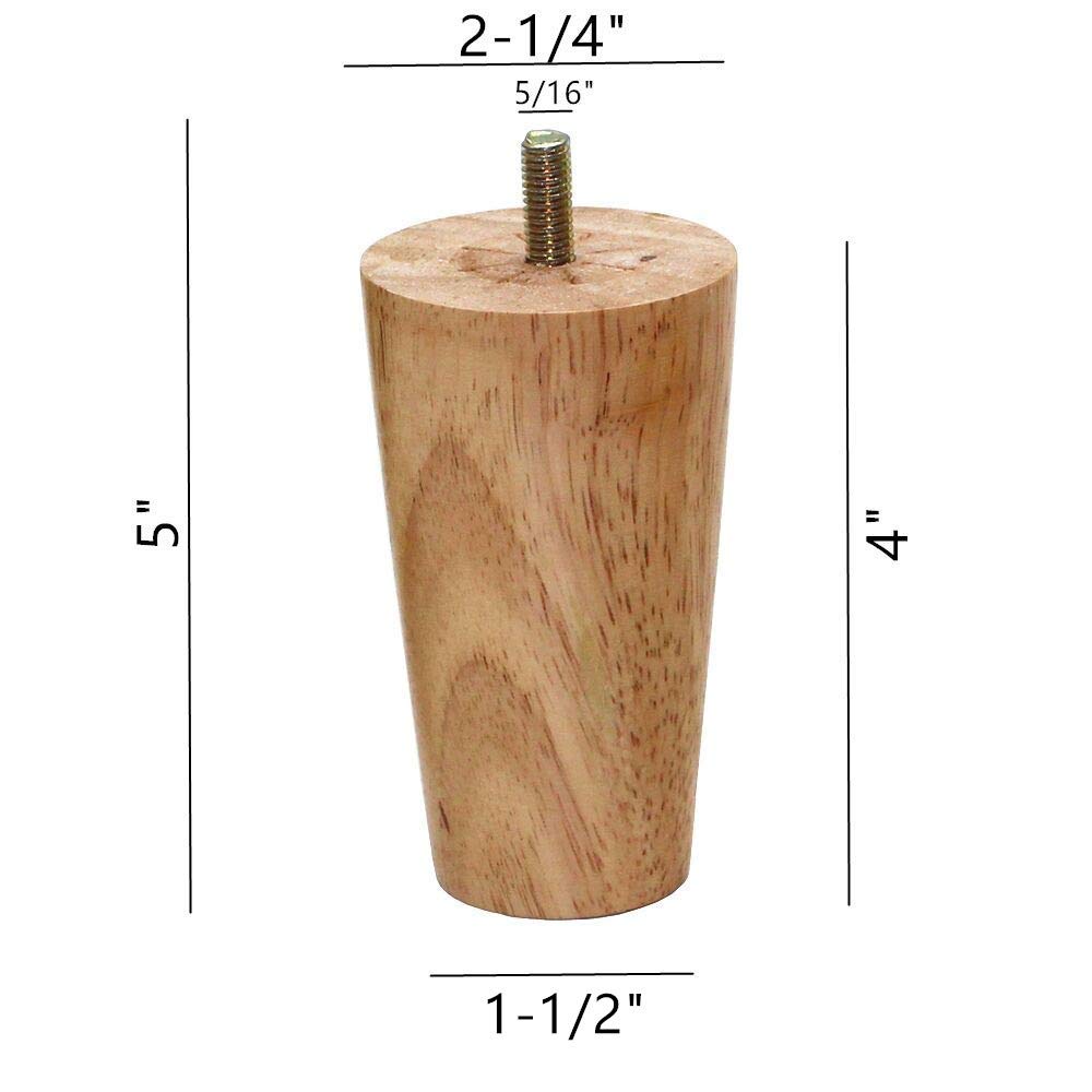 WEICHUAN 4-inch leg attached to sofa base demonstrates quick height upgrade.