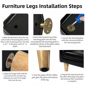 WEICHUAN pre-installed hanger bolts for secure joining to wooden frames.