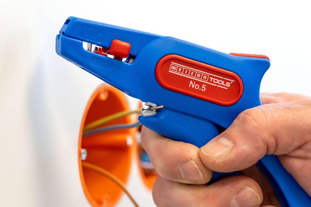 WEICON Wire Stripper No. 5 TÜV GS safety certified for reliability.