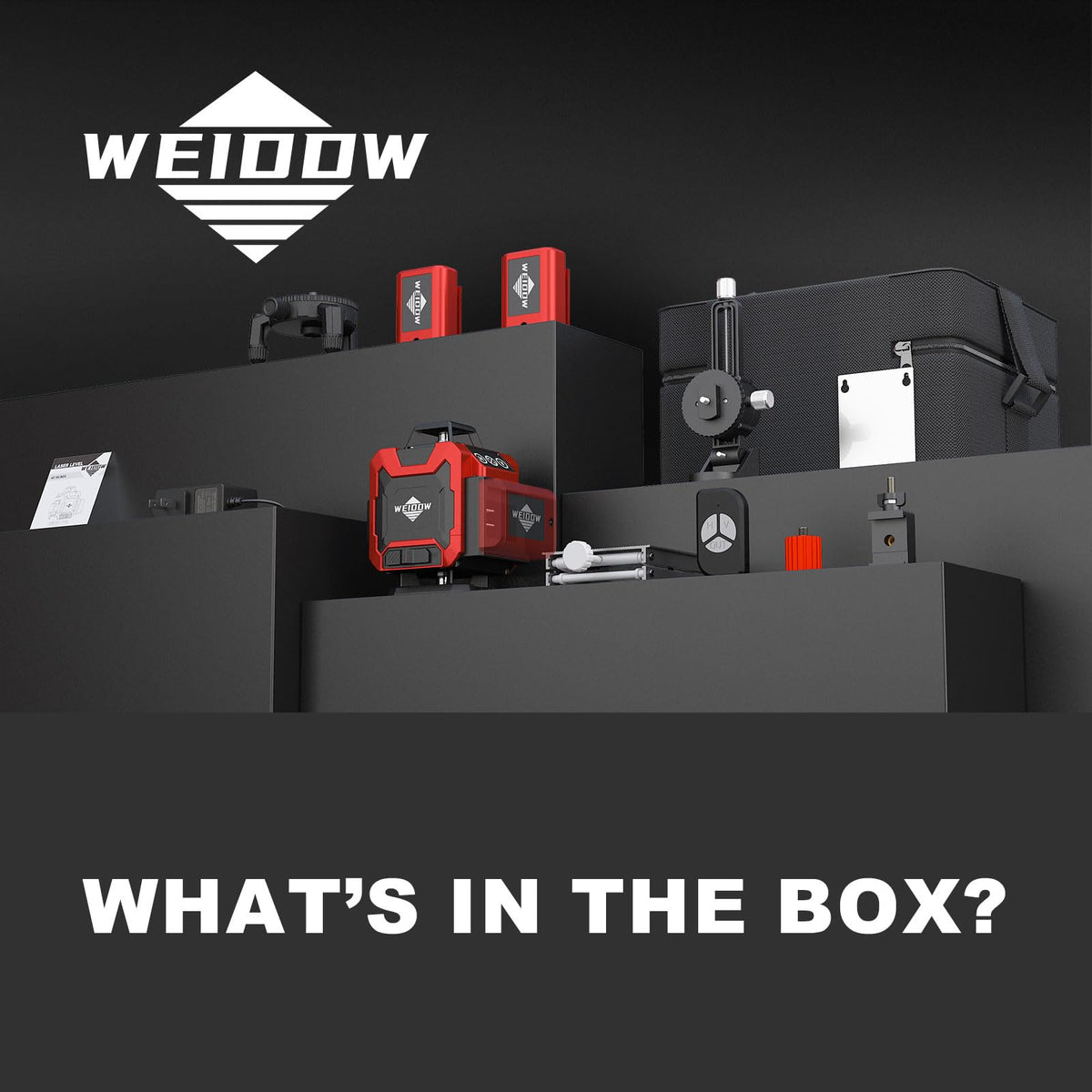 WEIDDW Laser Level 4D compact design fits tight spaces