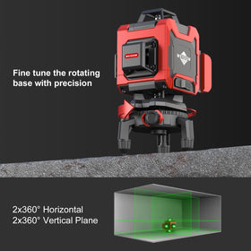 WEIDDW Laser Level 4D bright laser supports outdoor checks