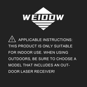 WEIDDW laser level package includes tripod, batteries, remote, charger for ready use