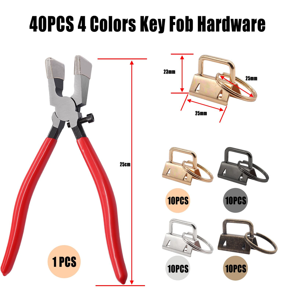Weideer key fob plier teeth secure webbing for tight, durable builds
